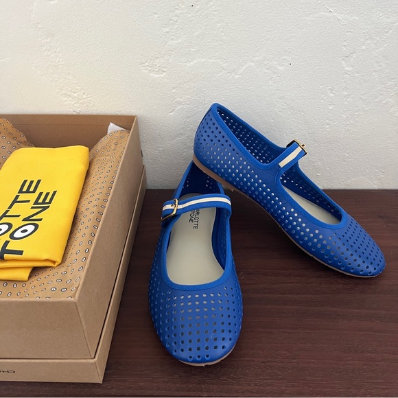 *Rare* NIB Charlotte Stone Raleigh Mary Jane Ballet Flats * Royal Blue * 10 - Picture 10 of 13